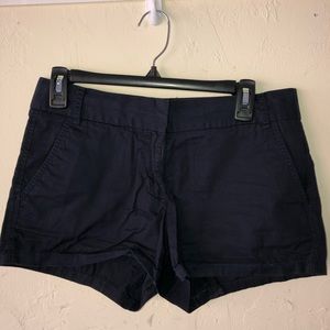 Navy J Crew Chino Shorts, Size 4